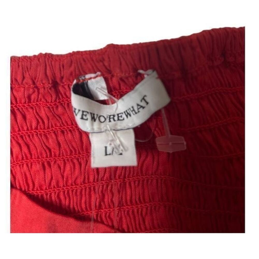 WeWoreWhat Solid Obe Ruby Coco Crop Top‎ Blouse L… - image 12